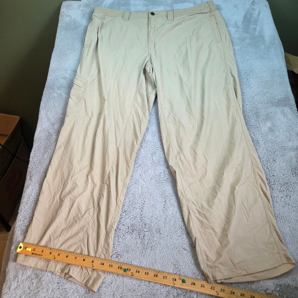 ExOfficio Nylon Hiking Pants Mens XL 40-42 Lightweight Quick Dry Cargo Tan Beige